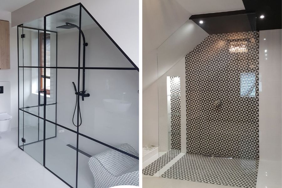 Realizacje HouseKrup - szklane kabiny prysznicowe 